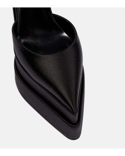 Versace Black Aevitas Silk Platform Pump
