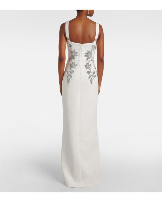 Rebecca Vallance White Bridal Lucilla Embellished Gown
