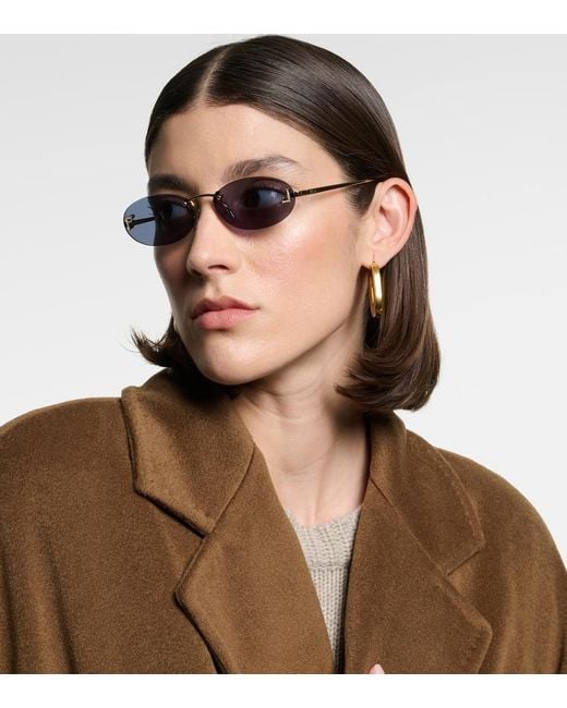 Fendi Blue First Crystal Embellished Sunglasses