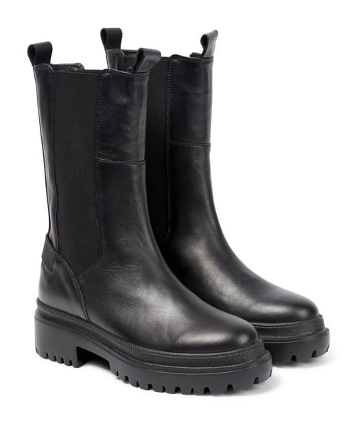 Bogner Chesa Alpina Leather Hiking Boots in Black | Lyst