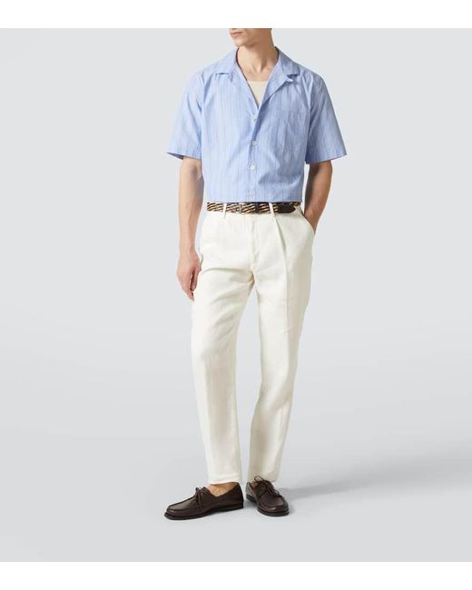 Lardini Hemd Aus Baumwollpopeline in Blue für Herren