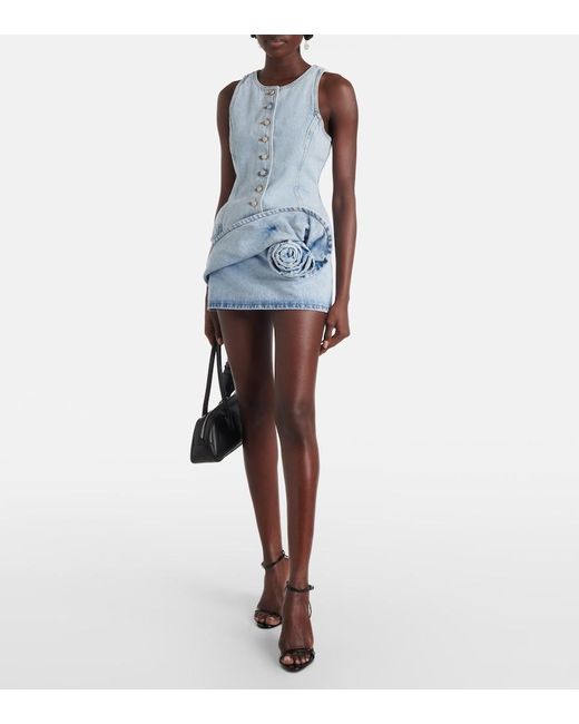 Chaleco En Denim Magda Butrym de color Blue