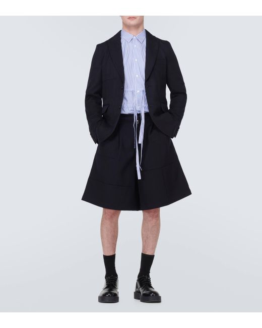 Short en laine Comme des Garçons pour homme en coloris Black