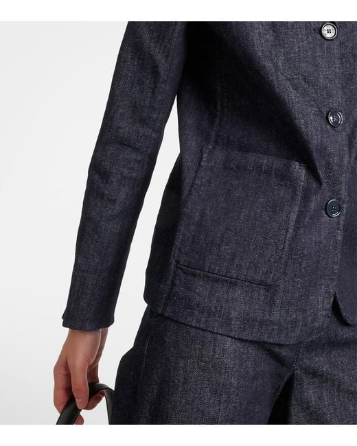 Blazer Robin De Denim Max Mara de color Blue