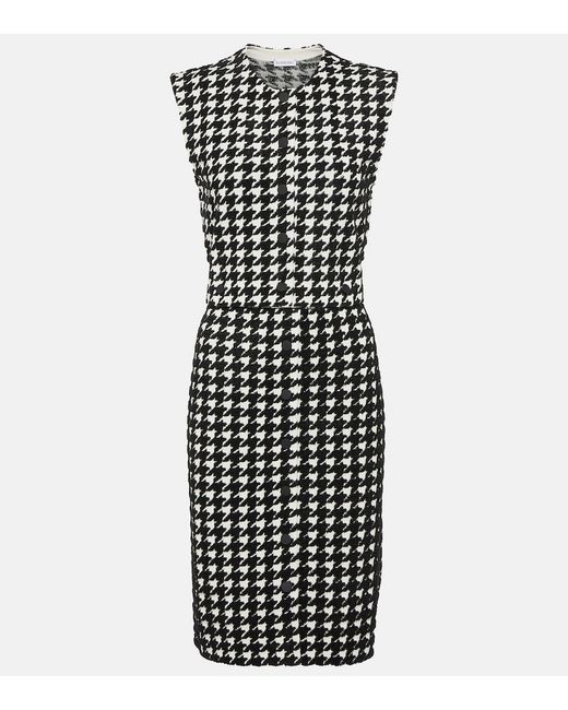 Burberry Black Checked Minidress