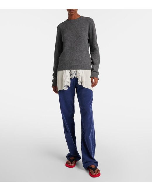 The Row Gray Jayad Cashmere Sweater