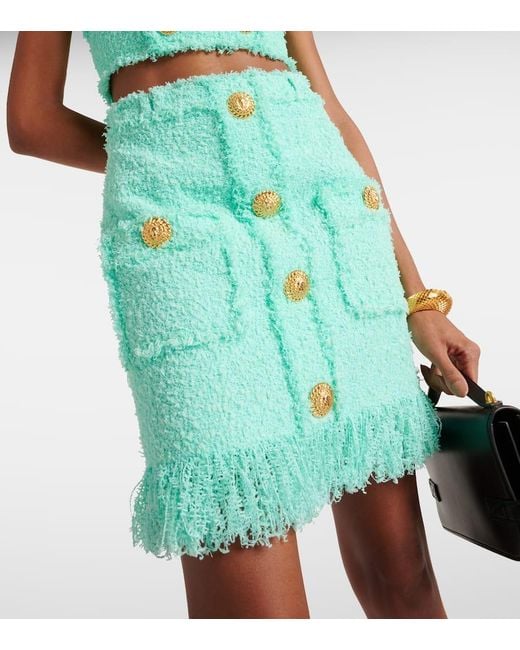 Minigonna di Balmain in Green