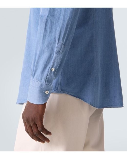 Thom Sweeney Jeanshemd in Blue für Herren