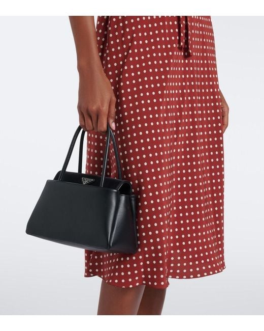 Prada Black Passage Small Leather Shoulder Bag