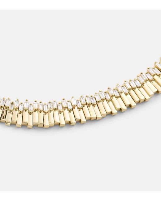 Collana in oro 18kt con diamanti di Suzanne Kalan in Metallic