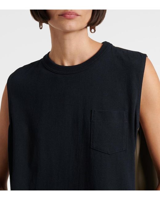 Sacai Blue Paneled Minidress