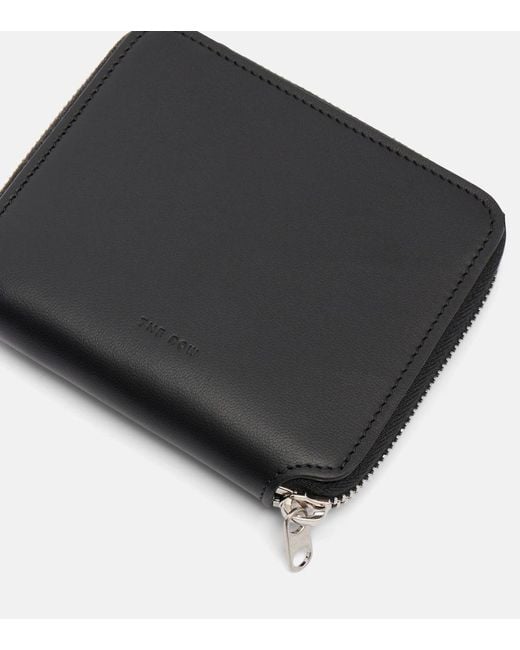 The Row Black Small Leather Wallet