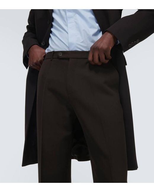 The Row Gray Seth Wool Straight Pants for men