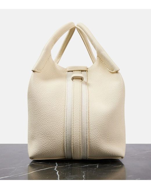 Loro Piana Natural Bale Small Leather Shoulder Bag