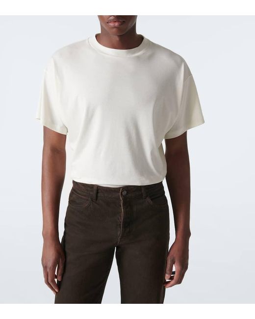 Camiseta Sator De Jersey De Algodon The Row de hombre de color White