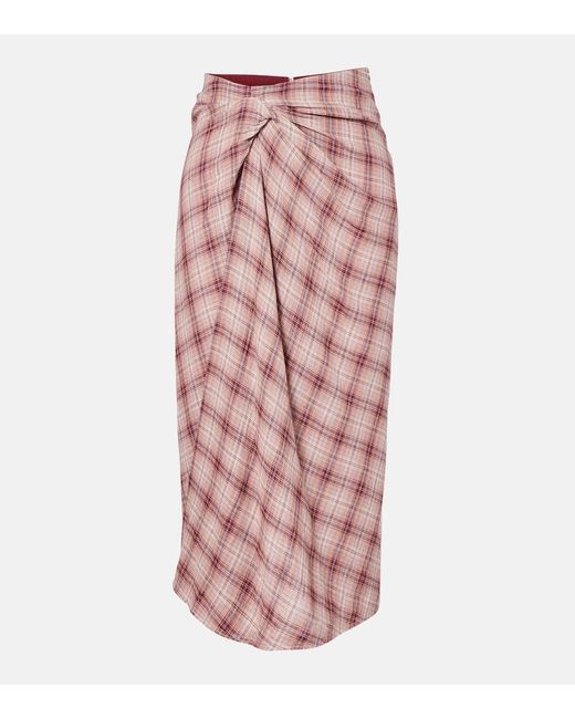Isabel Marant Pink Midirock Nicole Aus Baumwolle