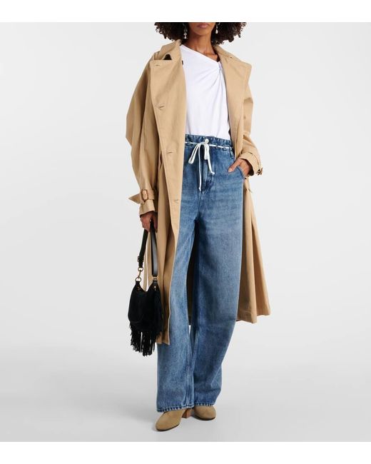 Isabel Marant Blue Jordy Straight-Leg Jeans