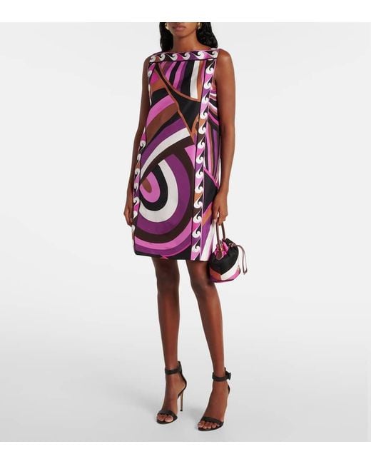 Abito Corto Iride di Emilio Pucci in Pink