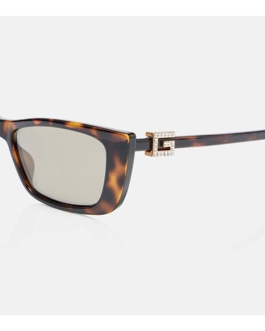 Occhiali Da Sole Rettangolari di Gucci in Brown