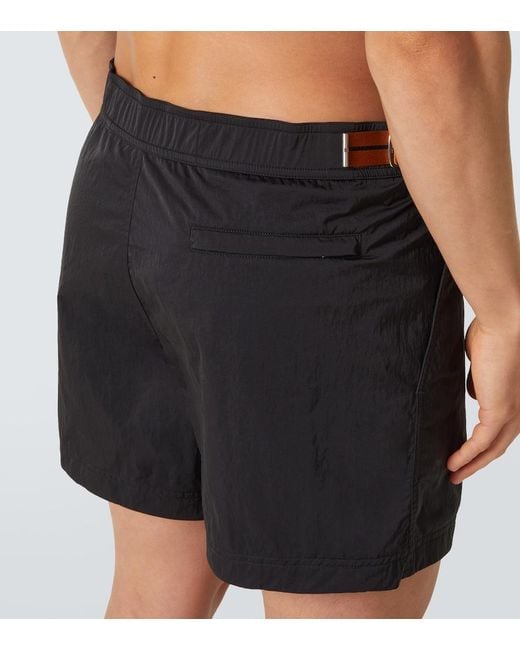 Zegna Black Rio Swim Trunks for men