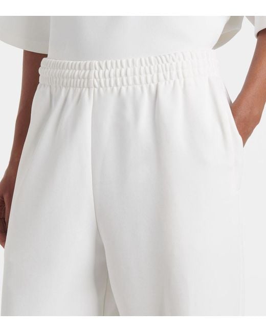 Wardrobe NYC White Jersey Wide-Leg Pants
