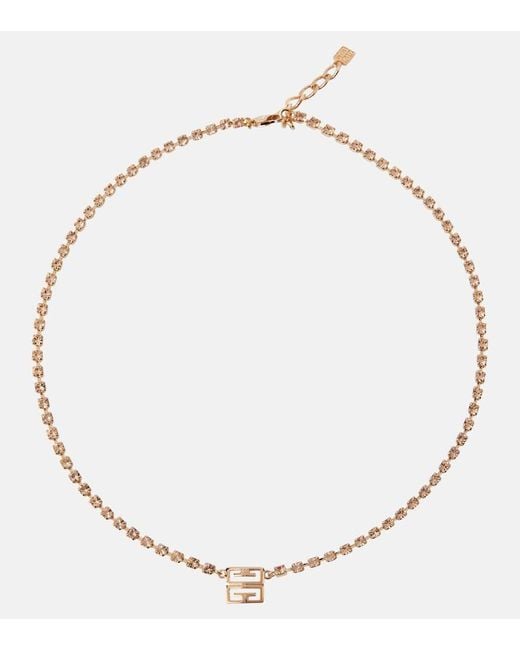 Givenchy Metallic 4G Crystal-Embellished Necklace