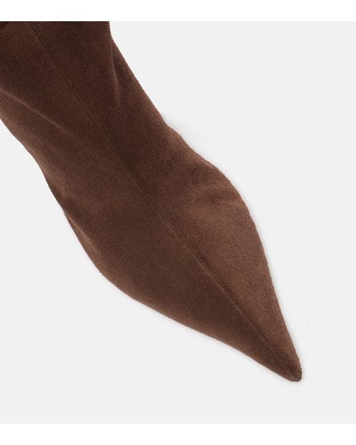 AMINA MUADDI Brown Fiona Suede Boots