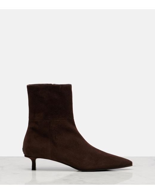 Jimmy Choo Brown Lory 35 Suede Ankle Boots