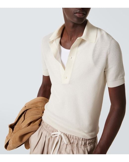 Polo di Tom Ford in Natural da Uomo