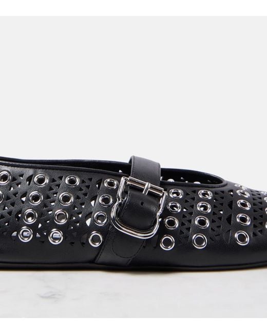 Alaïa Black Ballet Flat