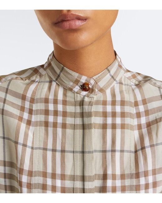 Burberry Natural Check Belted Minidress