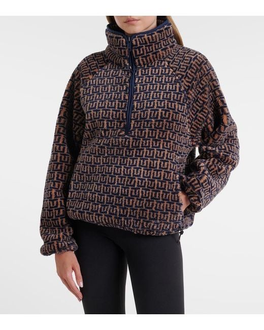 The Upside Multicolor Castilla Harlow Fleece Half-Zip Sweatshirt