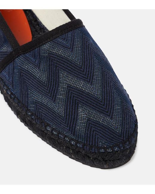 Missoni Blue Espadrilles Elle Zig Zag