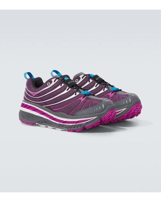 Hoka One One Purple Stinson Evo Og Running Shoes for men