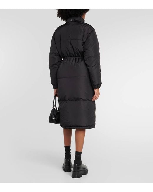 Prada Black Re-nylon Down Coat