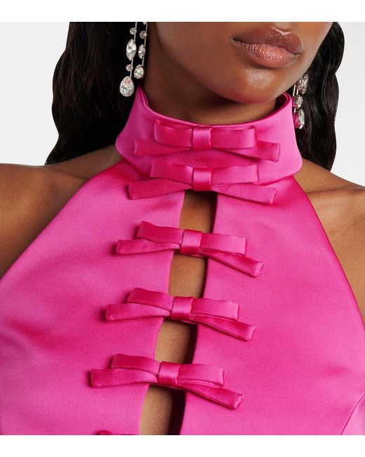 Rebecca Vallance Pink Saskia Cutout Minidress