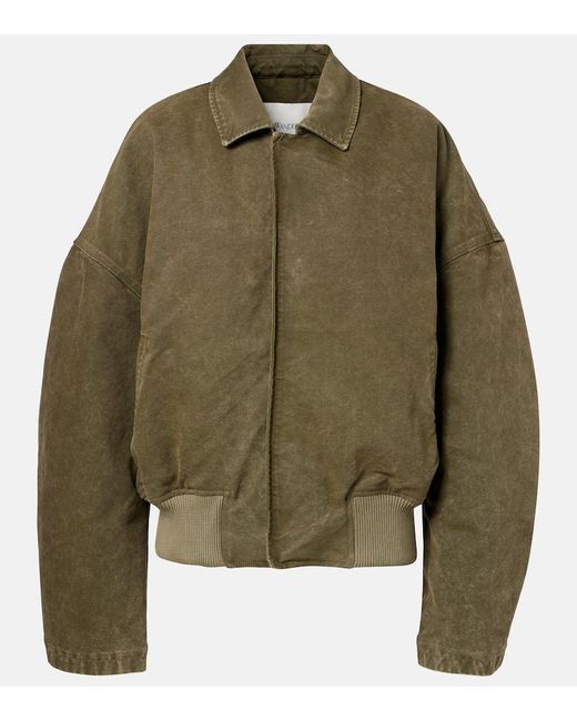 Chaqueta Bomber Oversized De Algodon J.W. Anderson de color Green
