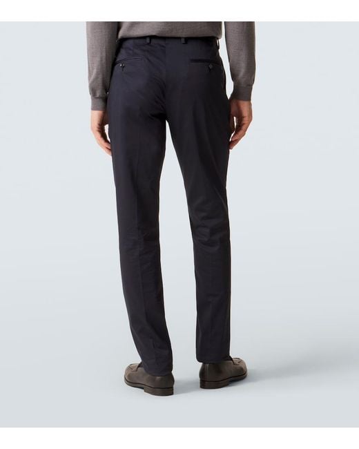 Lardini Blue Cotton-Blend Suit for men