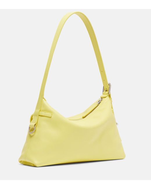 Givenchy Yellow Voyou Mini Leather Shoulder Bag