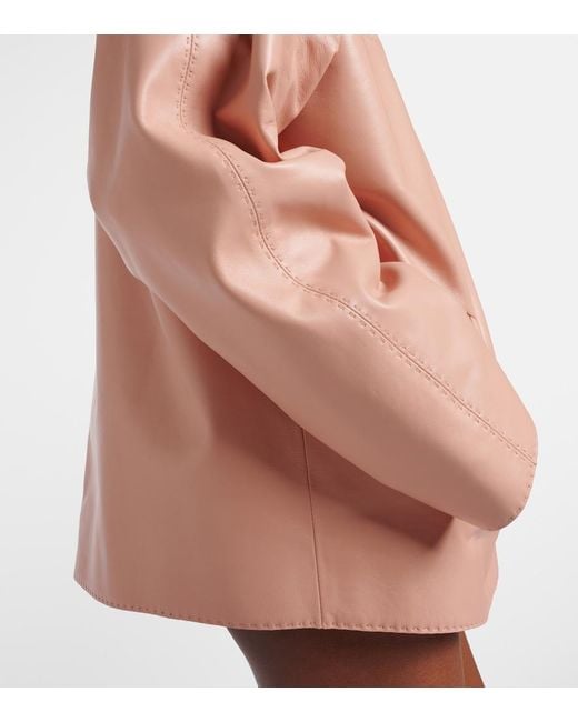 Prada Pink Leather Jacket