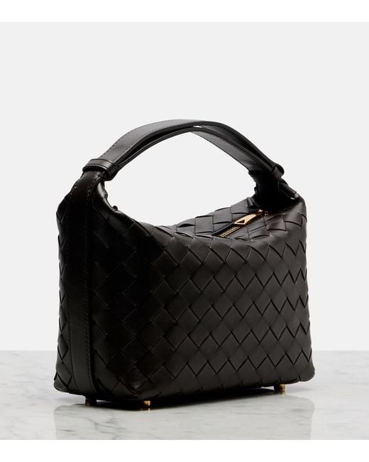 Bottega Veneta Black Tote Bag Wallace Mini Aus Leder
