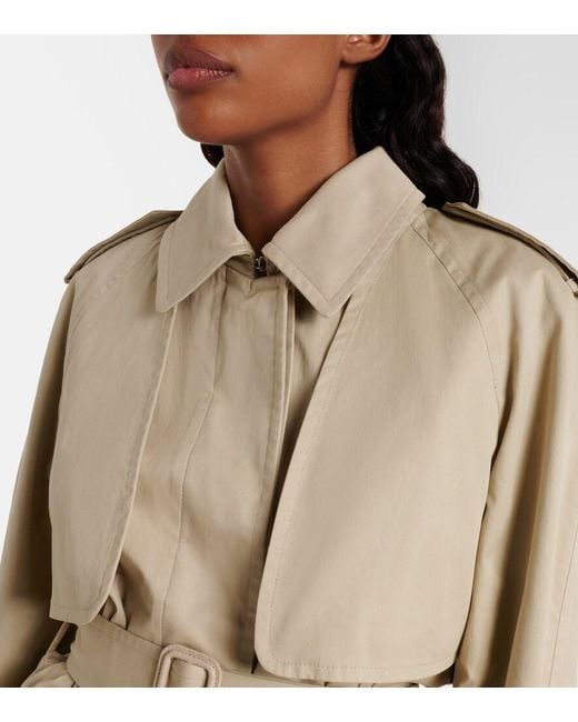 The Row Natural Tavoris Belted Cotton Gabardine Jacket