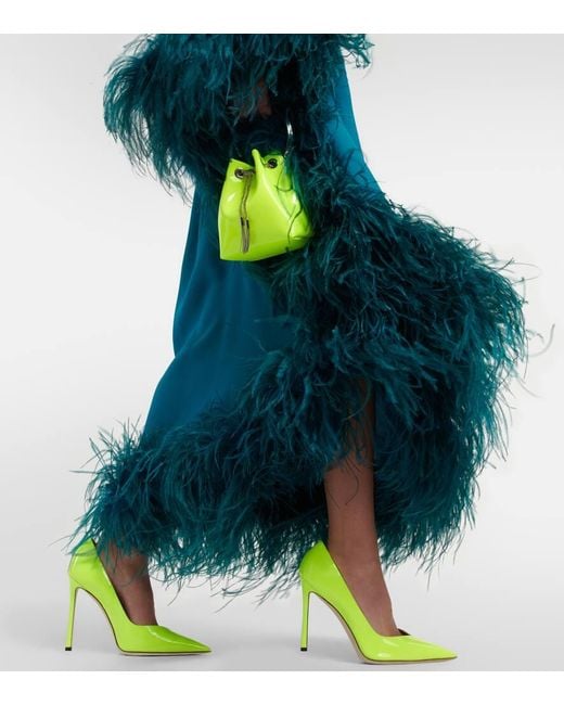 Escarpins Casse 100 En Cuir Verni Jimmy Choo en coloris Yellow