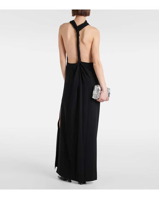 Proenza Schouler Black Crepe Maxi Dress