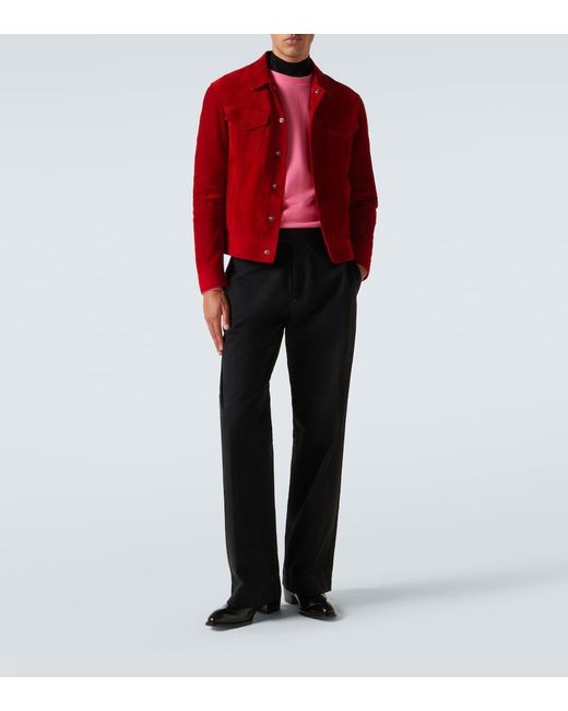 Tom Ford Red Suede Jacket for men