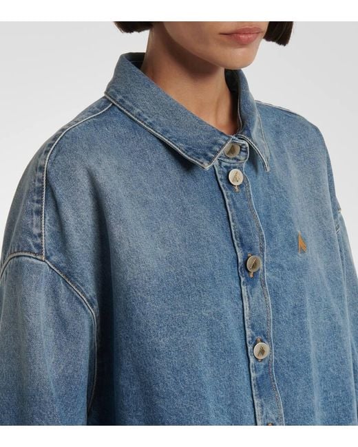 The Attico Blue Jeanshemd Diana