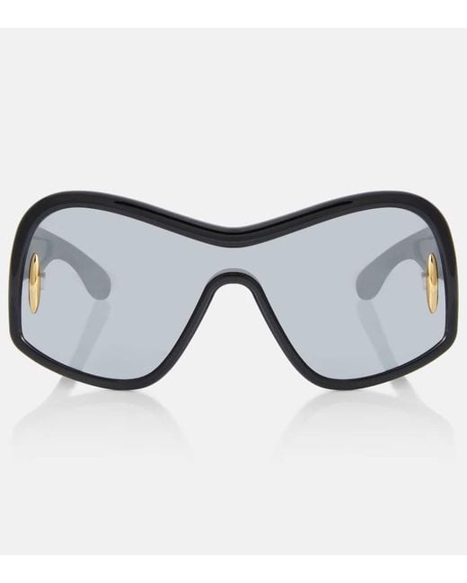 Loewe Black Anagram Shield Sunglasses