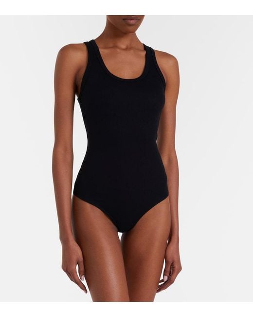 Agolde Black Jersey Bodysuit