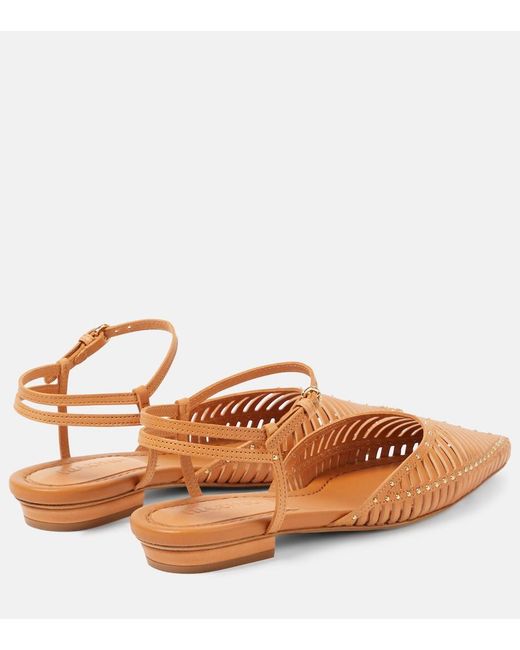 Ulla Johnson Brown Leather Ballet Flats