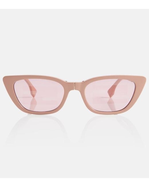 Fendi Pink Foldable Acetate Sunglasses